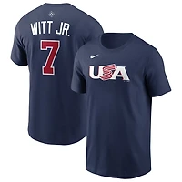 Nike Bobby Witt Jr USA Baseball 2026 World Classic Name  Number T-Shirt