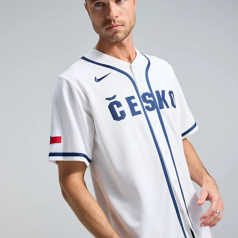 Nike Czech Republic Baseball 2026 World Classic Home Stadium Jersey