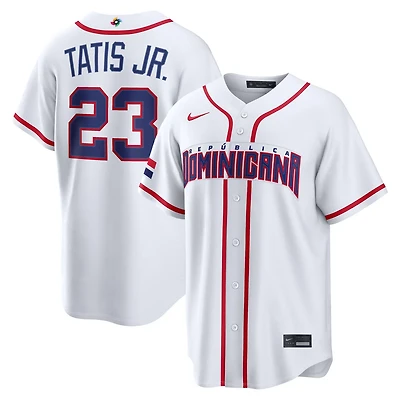 Nike Fernando Tatis Jr Dominican Republic Baseball 2026 World Classic Home Stadium Jersey