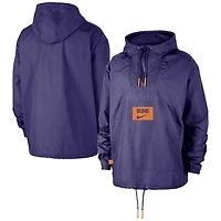Nike Men's Phoenix Suns Courtside Premium Club Anorak 1/4-Zip Pullover Hoodie