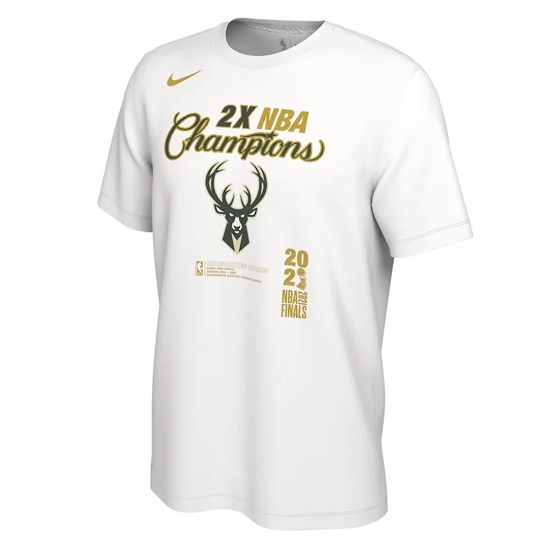Nike Milwaukee Bucks 2021 NBA Finals Champions Locker Room T-Shirt