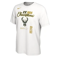 Nike Milwaukee Bucks 2021 NBA Finals Champions Locker Room T-Shirt