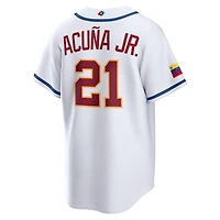 Nike Ronald Acua Jr Venezuela Baseball 2026 World Baseball Classic Home Stadium Jersey
