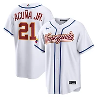 Nike Ronald Acua Jr Venezuela Baseball 2026 World Baseball Classic Home Stadium Jersey