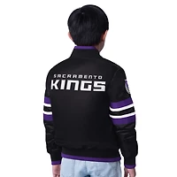 Starter Boys' Sacramento Kings Scout Full-Snap Varsity Jacket