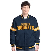 Starter Gold Denver Nuggets Scout Full Snap Varsity Jacket