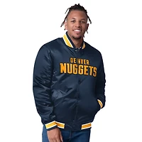 Starter Men's Denver Nuggets Reversible Satin Full-Snap Varsity Jacket