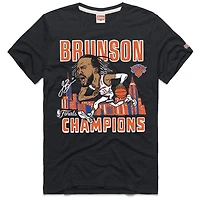 Unisex Homage Jalen Brunson New York Knicks 2026 NBA Finals Champions Signature Tri-Blend T-Shirt