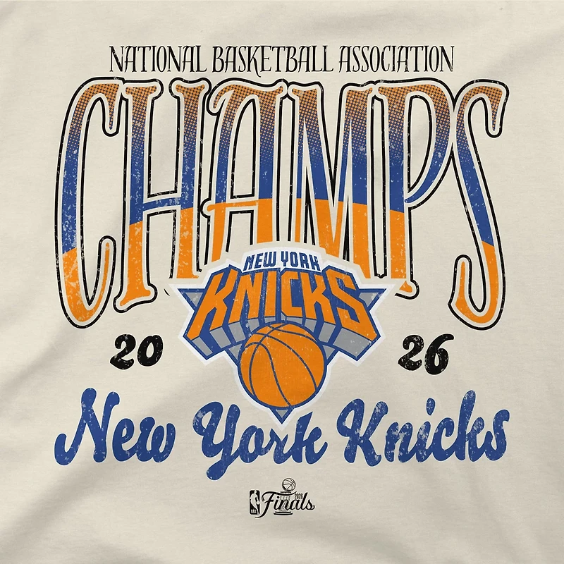 Unisex Stadium Essentials New York Knicks 2026 NBA Finals Champions Sky High T-Shirt