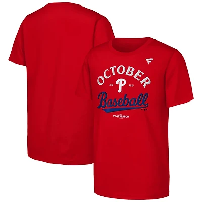 Youth Fanatics Philadelphia Phillies 2025 MLB Postseason Locker Room T-Shirt