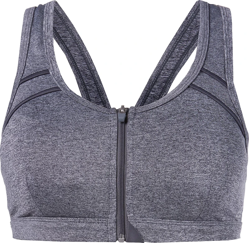 BCG Women's High Zip Front Sports Bra