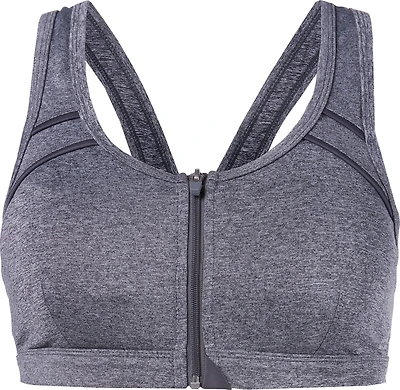 BCG Women's High Zip Front Sports Bra