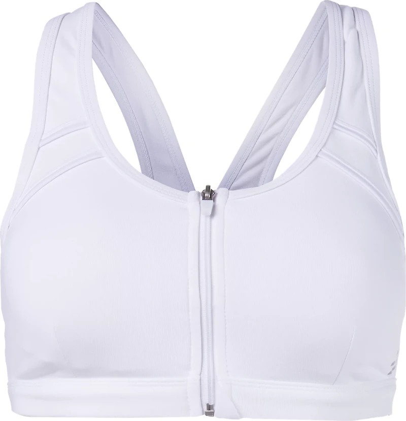 BCG Women's High Zip Front Sports Bra
