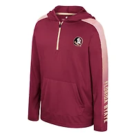 Colosseum Florida State Seminoles Lumen Long Sleeve Quarter-Zip Hooded Windshirt