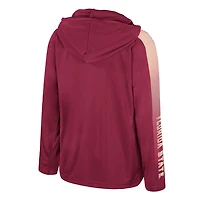 Colosseum Florida State Seminoles Lumen Long Sleeve Quarter-Zip Hooded Windshirt