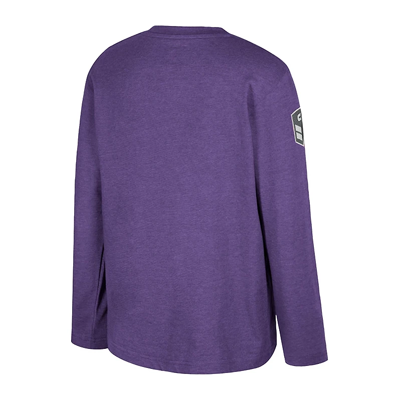 Colosseum Heather Kansas State Wildcats OHT Military Appreciation Oorah Long Sleeve T-Shirt