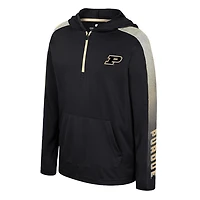 Colosseum Purdue Boilermakers Lumen Long Sleeve Quarter-Zip Hooded Windshirt