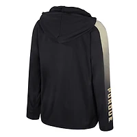 Colosseum Purdue Boilermakers Lumen Long Sleeve Quarter-Zip Hooded Windshirt