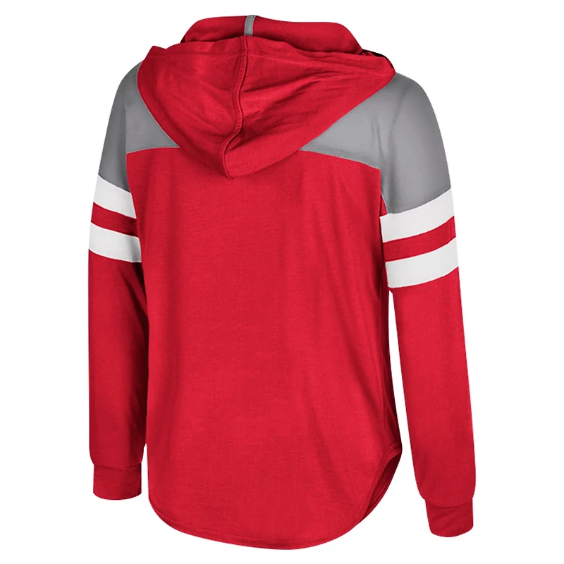Girls Youth Colosseum Ohio State Buckeyes Reflection Hoodie Long Sleeve T-Shirt