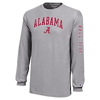 Youth Champion Alabama Crimson Tide Distressed Arch Over Logo Long Sleeve T-Shirt