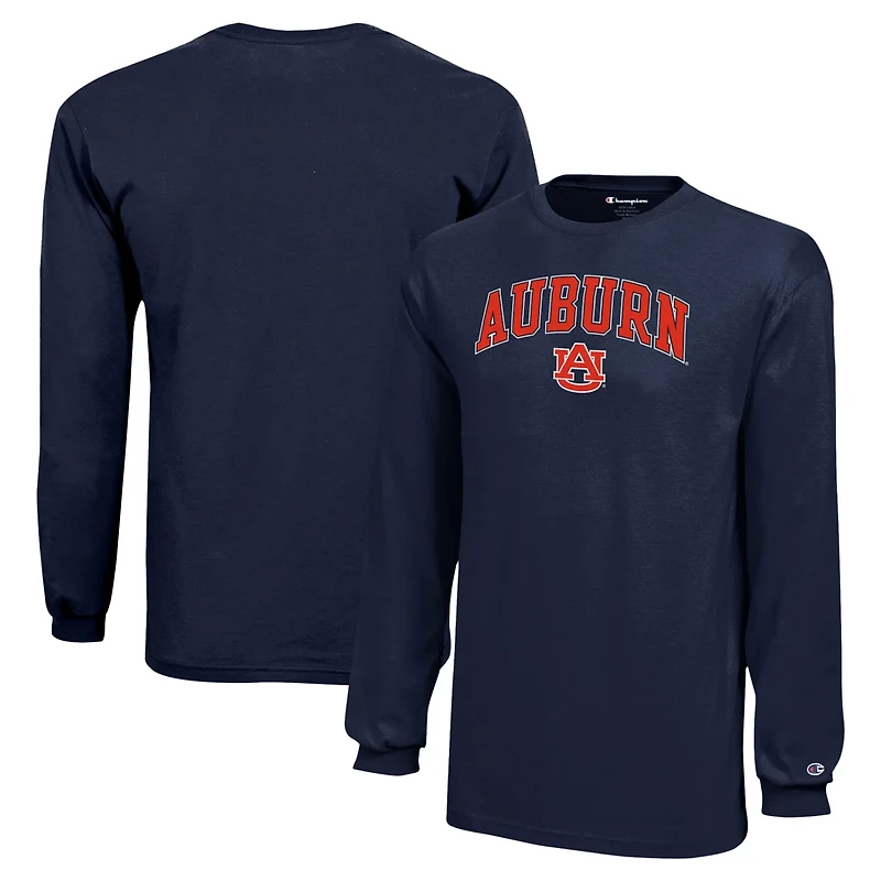 Youth Champion Auburn Tigers Arch Over Logo Long Sleeve T-Shirt