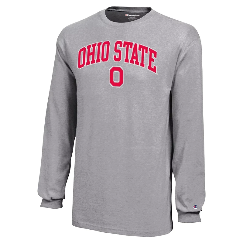 Youth Champion Ohio State Buckeyes Arch Over Logo Long Sleeve T-Shirt