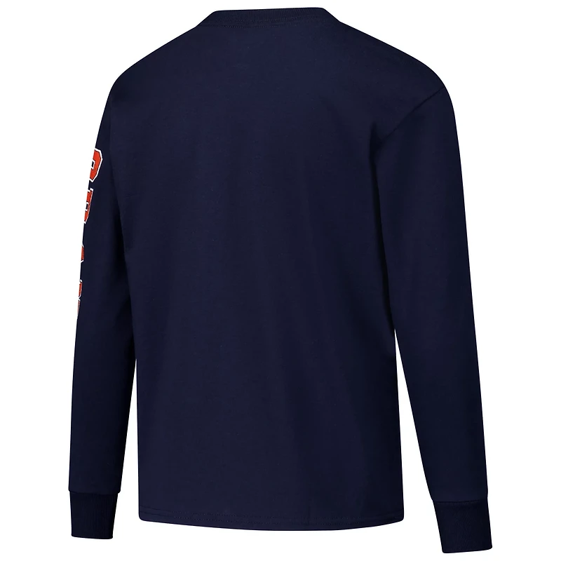 Youth Champion Syracuse Orange Distressed Arch Over Logo Long Sleeve T-Shirt
