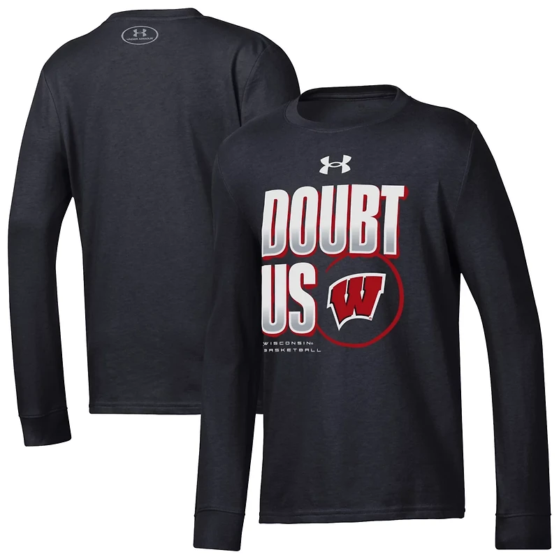 Youth Under Armour Wisconsin Badgers March Madness Unity Long Sleeve T-Shirt