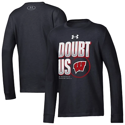 Youth Under Armour Wisconsin Badgers March Madness Unity Long Sleeve T-Shirt