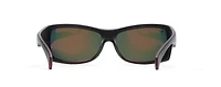 Maui Jim Men's Equator Polarized Wrap Rectangle Sunglasses