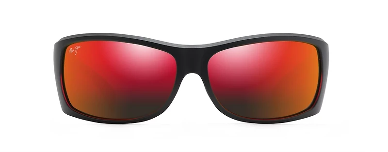 Maui Jim Men's Equator Polarized Wrap Rectangle Sunglasses