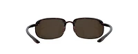 Maui Jim Unisex Hookipa Xlarge Polarized Rimless Sunglasses