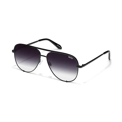 QUAY High Key Large Aviator Sunglasses