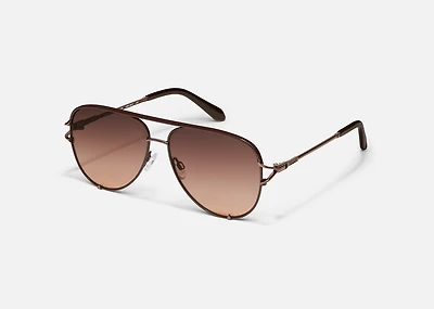 QUAY High Key Twist Aviator Sunglasses
