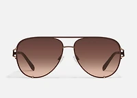 QUAY High Key Twist Aviator Sunglasses