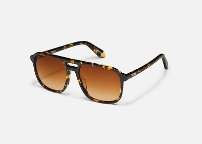 QUAY On The Fly Aviator Sunglasses
