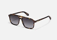 QUAY On The Fly Aviator Sunglasses