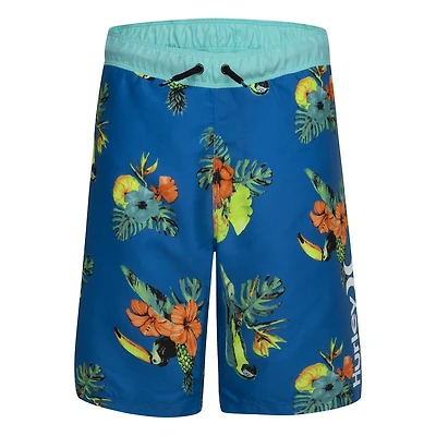 Hurley Boys' Parrot Floral Pull-On Swim Shorts