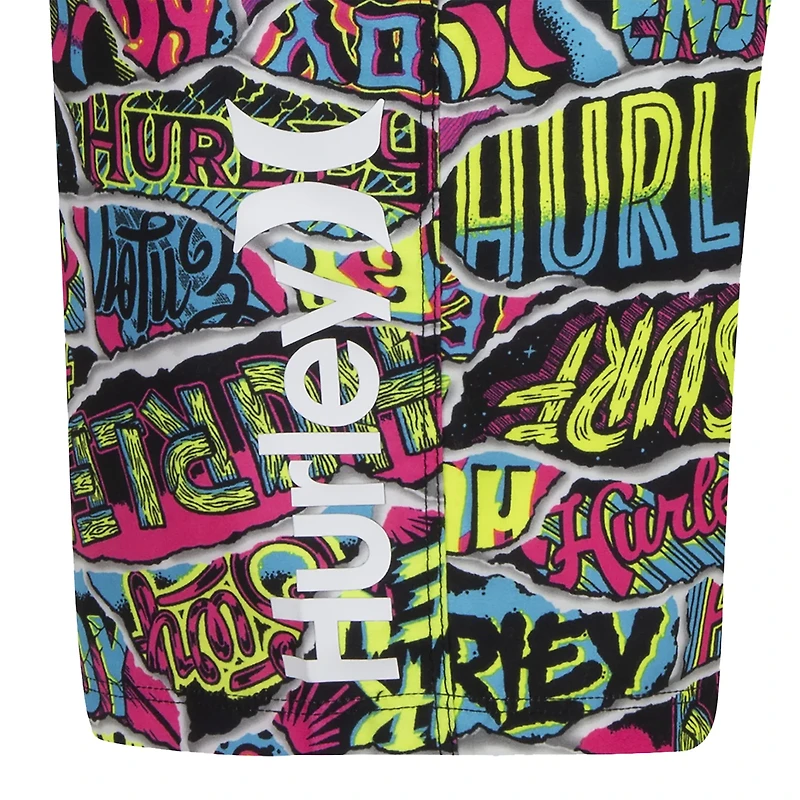 Hurley Boys' Ripped Sticker Boardshorts