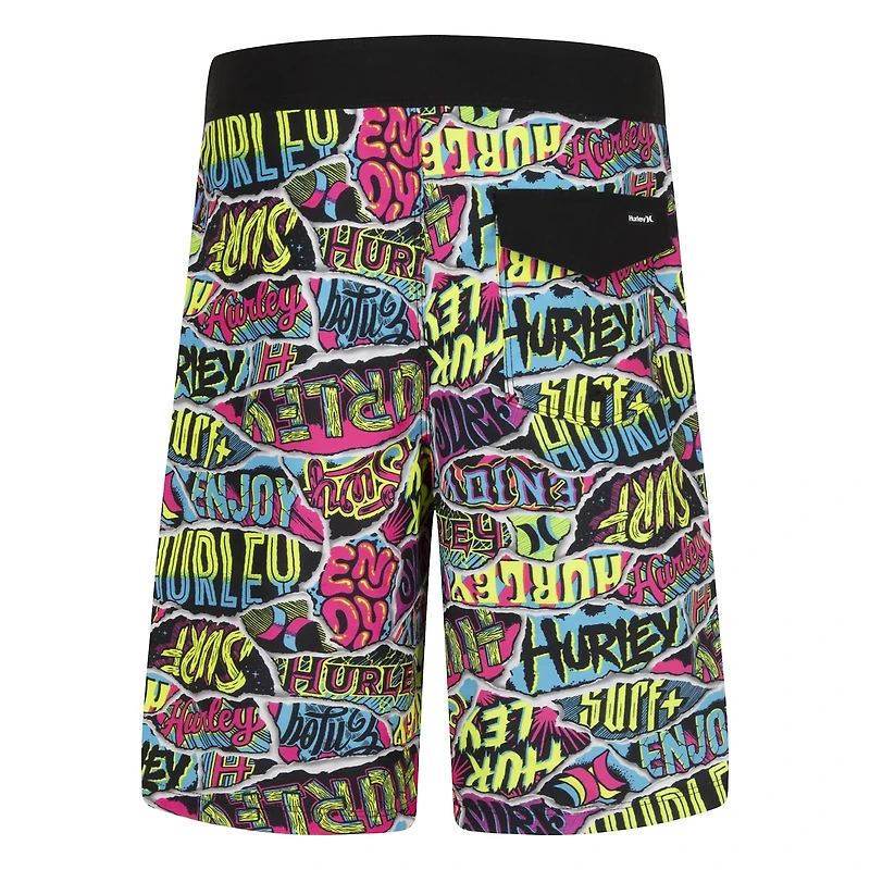 Hurley Boys' Ripped Sticker Boardshorts