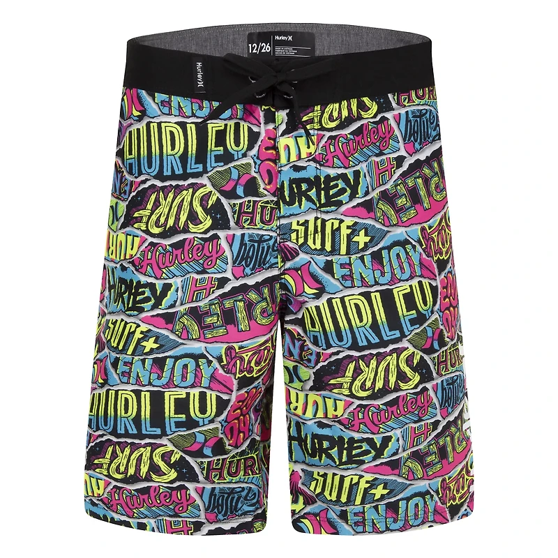 Hurley Boys' Ripped Sticker Boardshorts