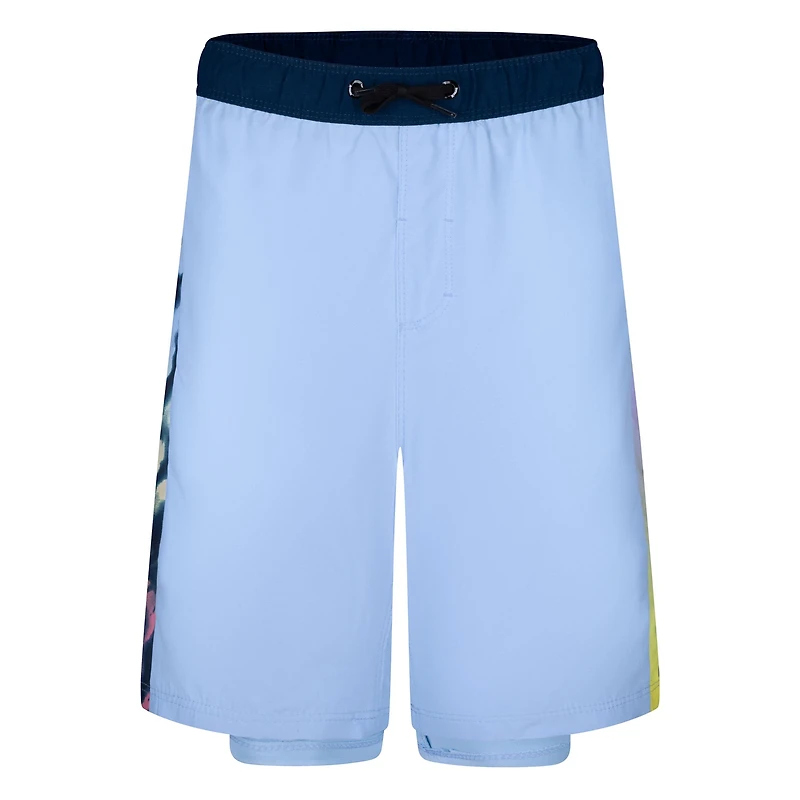 Hurley Boys' Tie Dye Panel Pull-On Swim Shorts