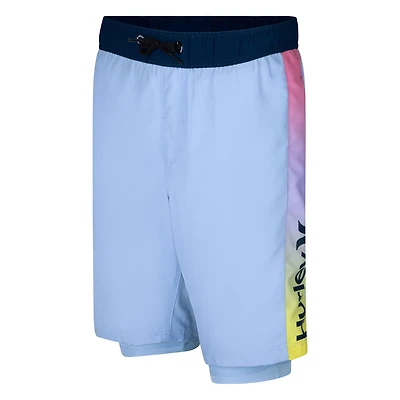 Hurley Boys' Tie Dye Panel Pull-On Swim Shorts