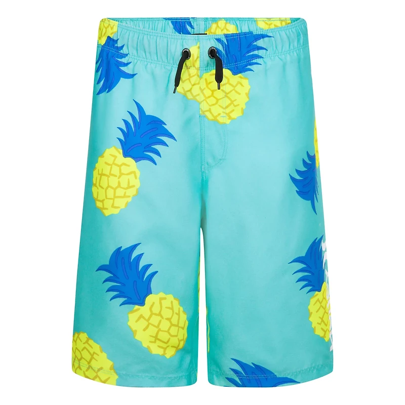 Hurley Boys' Tossed Pineapple Pull-On Swim Shorts
