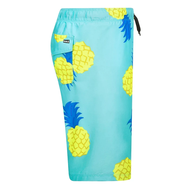 Hurley Boys' Tossed Pineapple Pull-On Swim Shorts