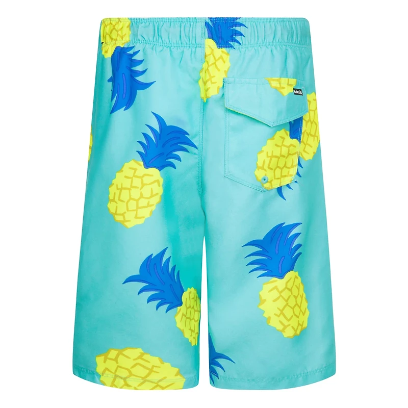 Hurley Boys' Tossed Pineapple Pull-On Swim Shorts