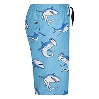 Hurley Boys' Tossed Sharks Pull-On Swim Shorts