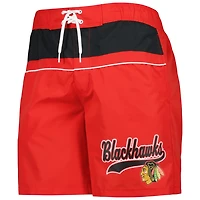 Starter Men's Chicago Blackhawks Freestyle Volley Swim Shorts