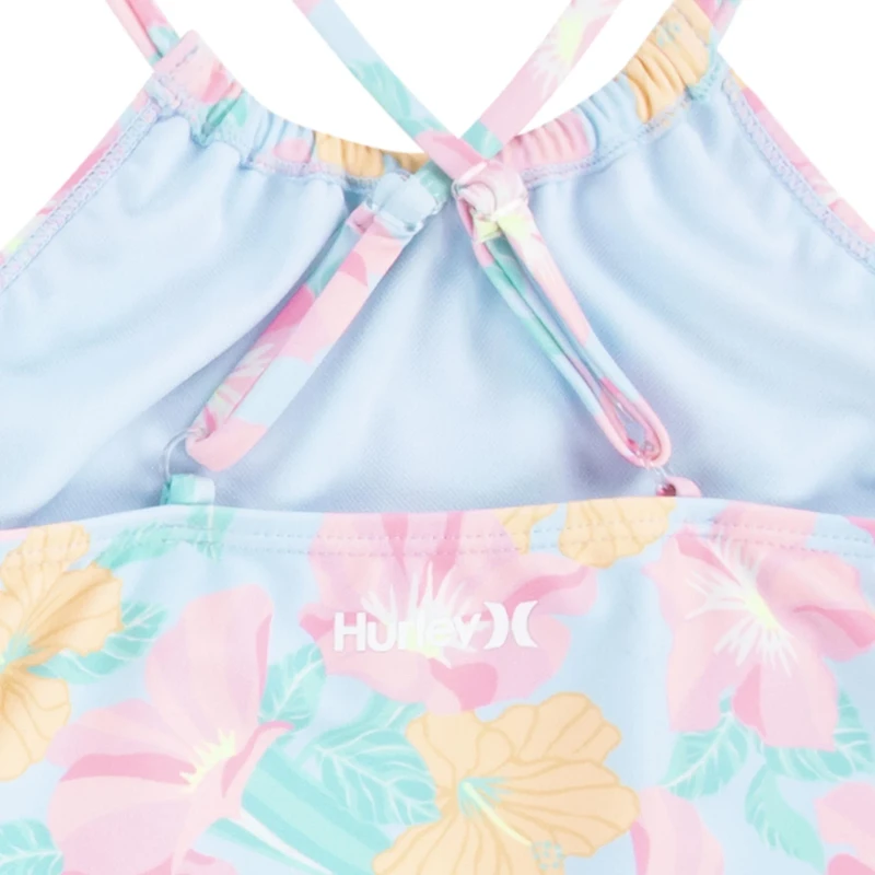 Hurley Girls' 3-Piece Rashguard Set