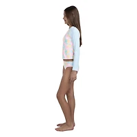 Hurley Girls' 3-Piece Rashguard Set